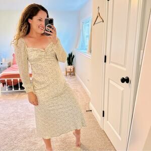 NWT Tuckernuck Park & Fifth Yellow Floral Maxi Dress Small